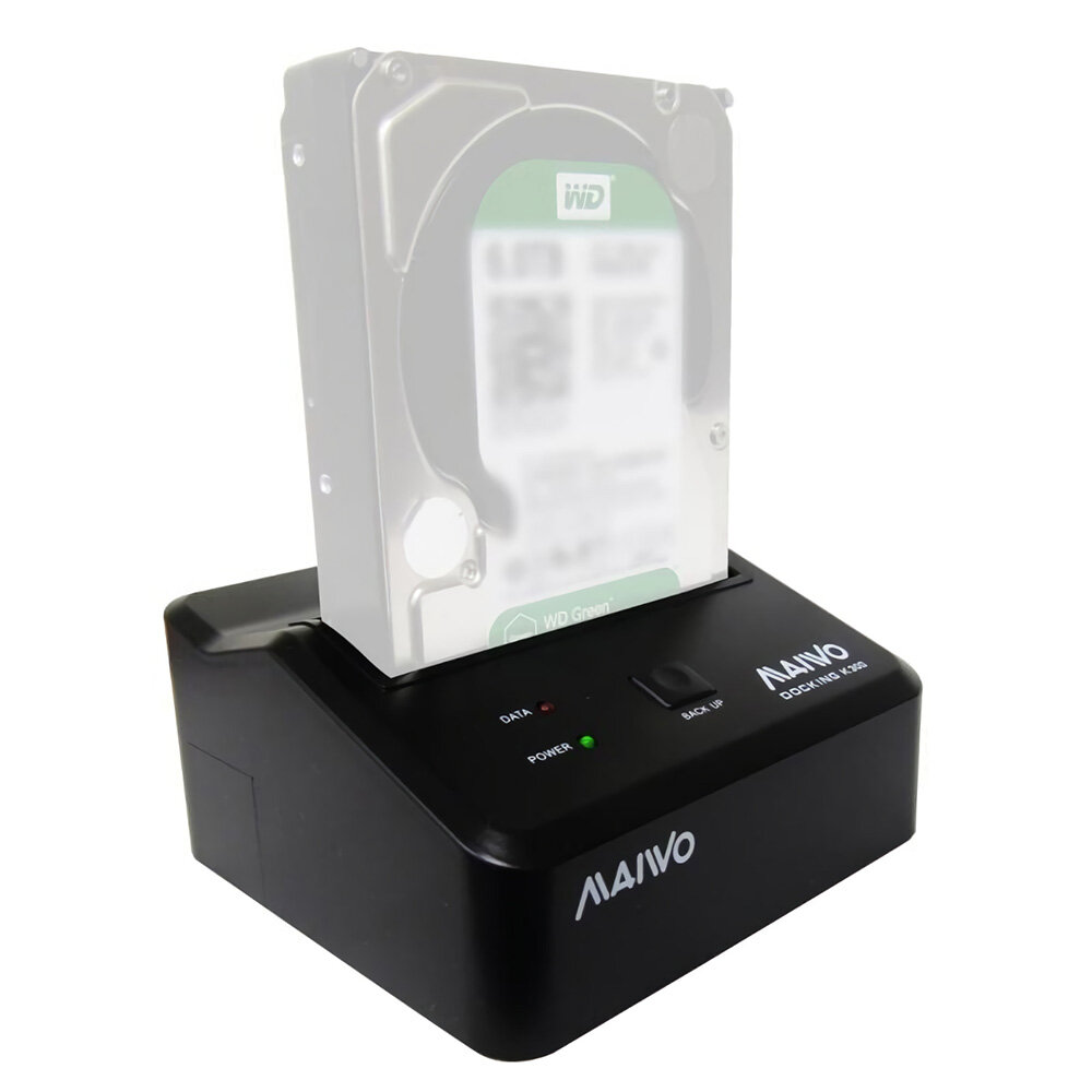 MAIWO K300U3S USB3.0 to SATA Docking Station Hard Drive Enclosure Base for 2.5/3.5" HDD SSD Hard Drive