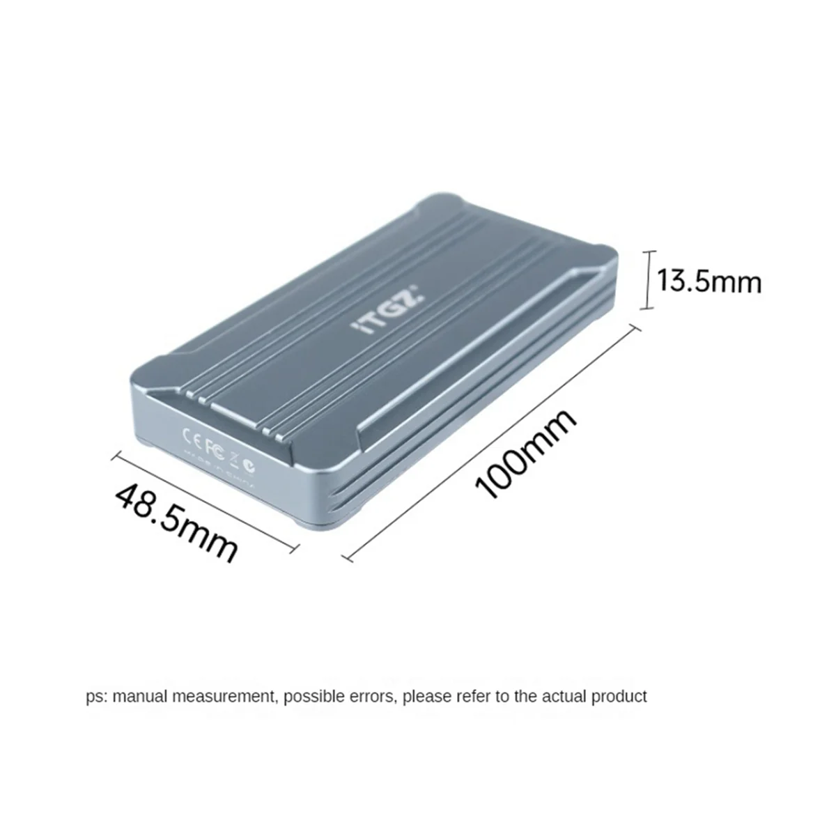 ITGZ TB4 USB4.0 NVMe SSD Enclosure 40Gbps Aluminum M.2 SSD Case High Speed Enclosure for Laptop Desktop