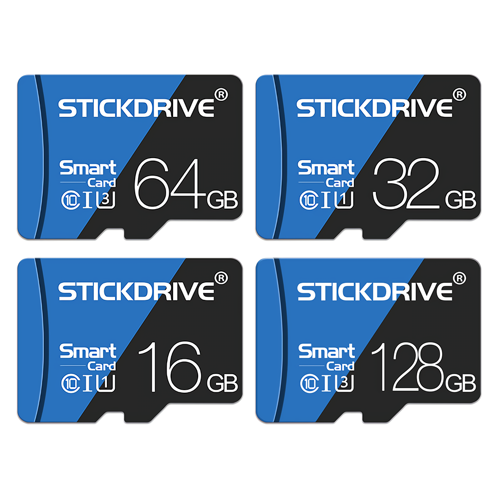 Stickdrive CLASS10 U3 U1 TF Memory Card 32G 64G 128G 256G High Speed Driving Recorder TF Card Camera Monitoring Card with SD Ada