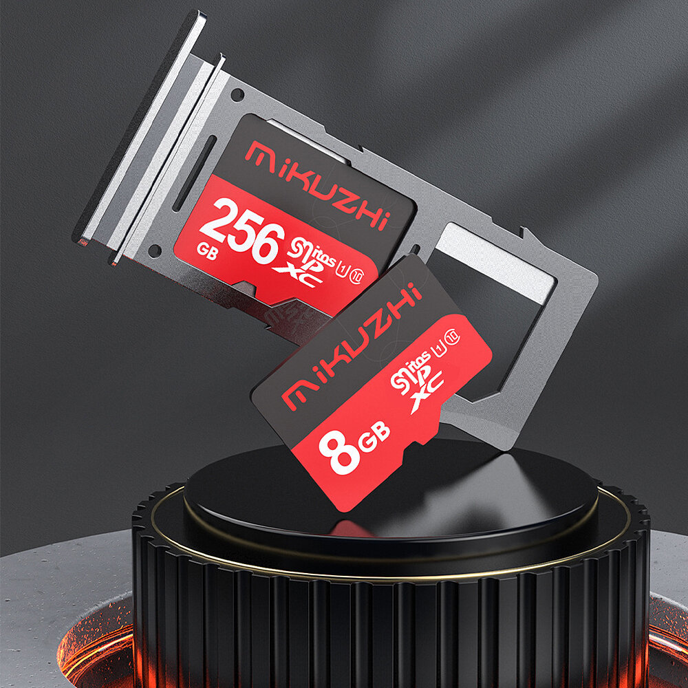 MIKUZHI Class 10 High Speed TF Memory Card 32GB 64GB 128GB 256GB Micro SD Card Flash Card Smart Card for Driving Recorder Phone