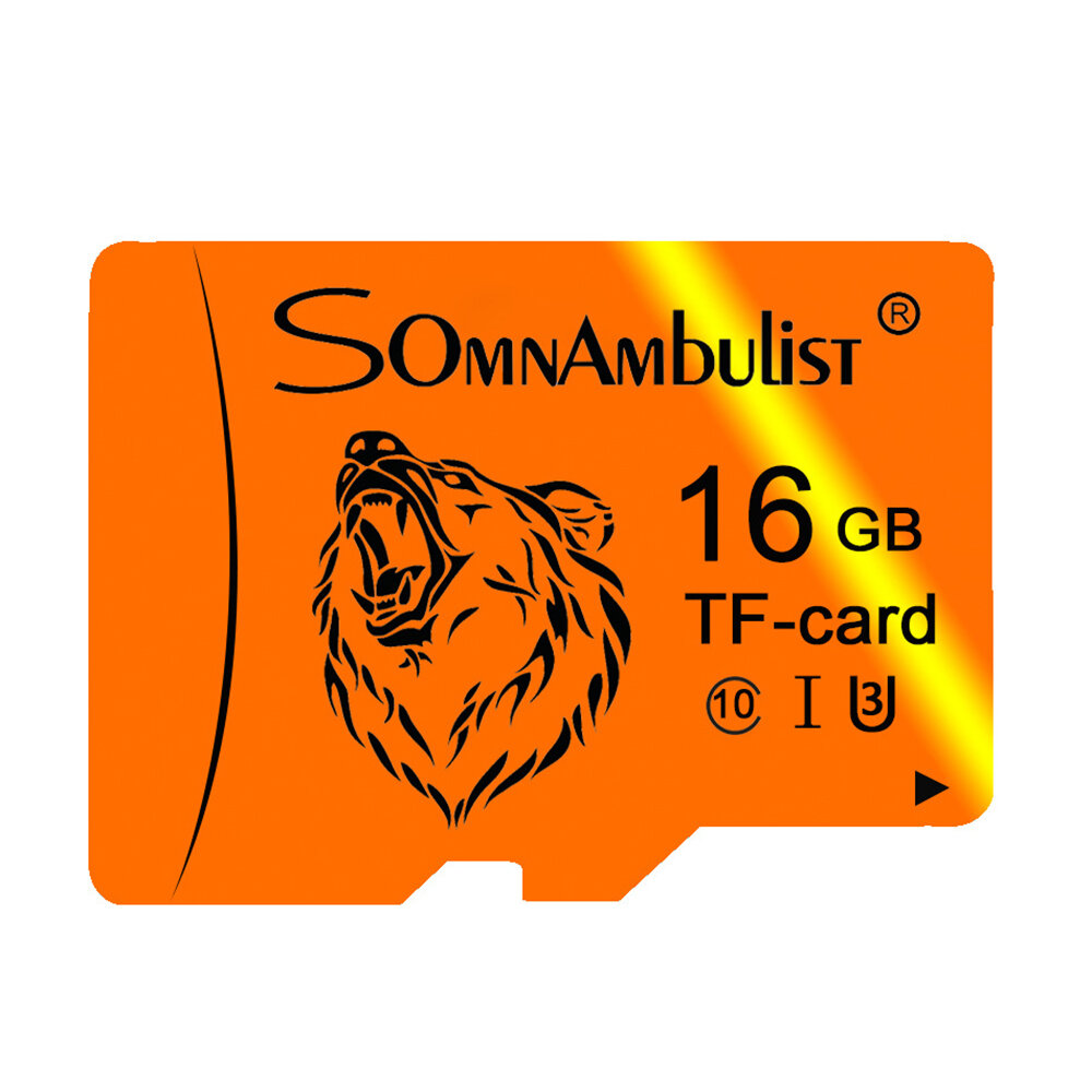 Somnambulist C10 U3 TF Memory Card 16G 32G 64G 128G High Speed Flash Storage Card for Camera Mobile Phone