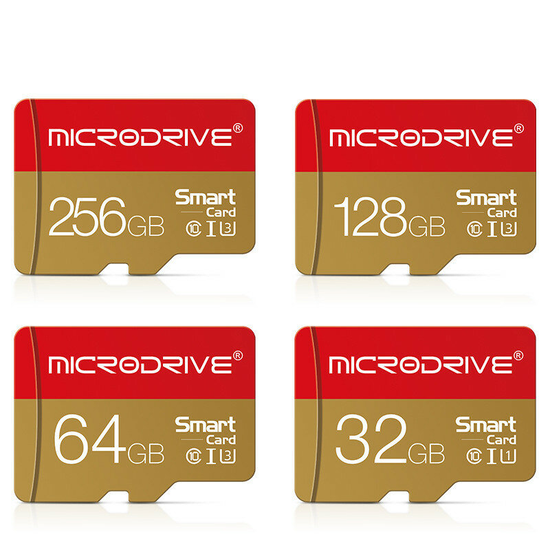 Microdrive CLASS10 High Speed TF Memory Card 32GB 64GB 128GB 256GB Micro SD Card Flash Card Smart Card for Driving Recorder Phon