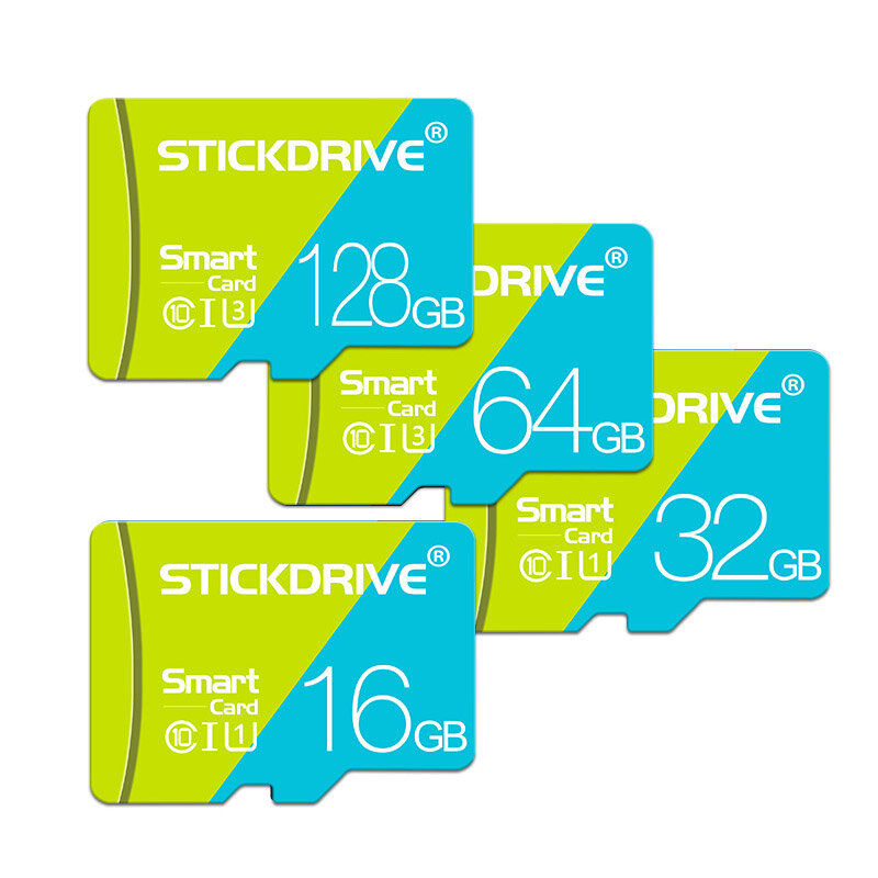 Stickdrive Class 10 High Speed TF Memory Card 64GB 128GB 256GB Micro SD Card Flash Card Smart Card for Phone Camera Driving Reco