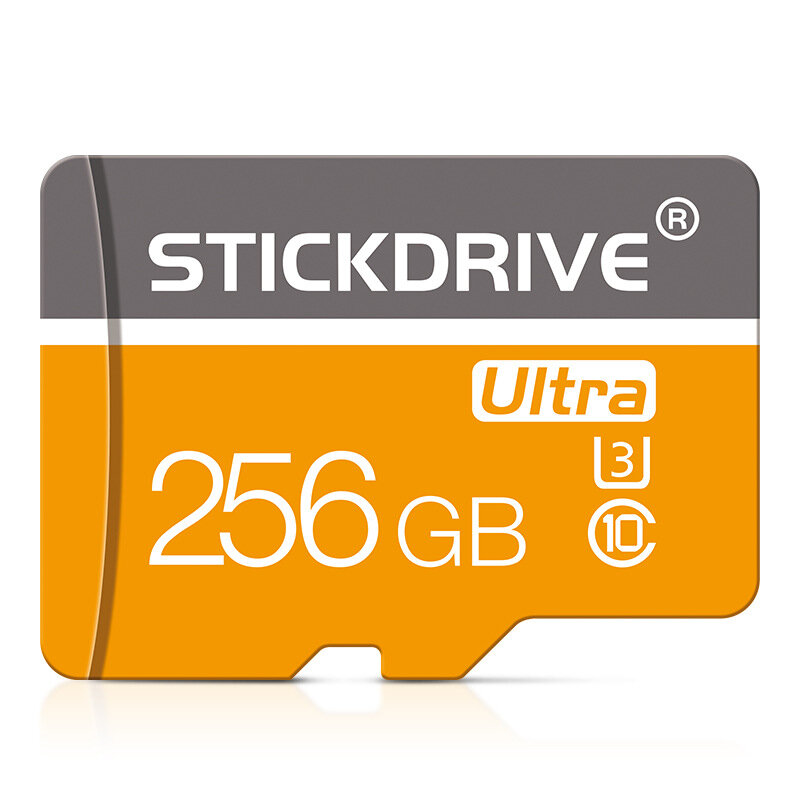 Stickdrive 256GB TF Memory Card Class 10 High Speed Micro SD Card Flash Card Smart Card for Phone Camera Driving Recorder