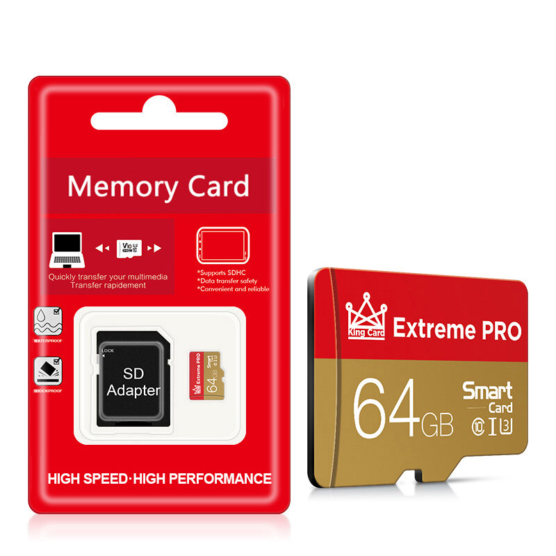 Microdrive 64GB High Speed TF Memory Card Class 10 Micro SD Card Flash Card Smart Card for Driving Recorder Phone Camera