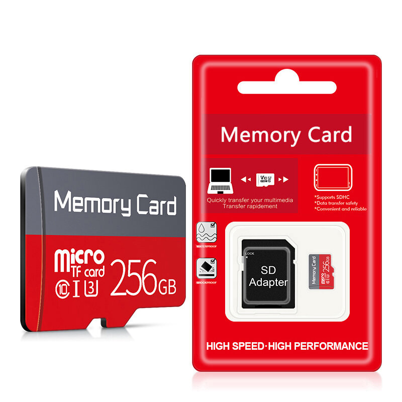 Microdrive High-Speed Class10 256GB Memory Card TF Card Smart Card for Driving Recorder Phone Camera