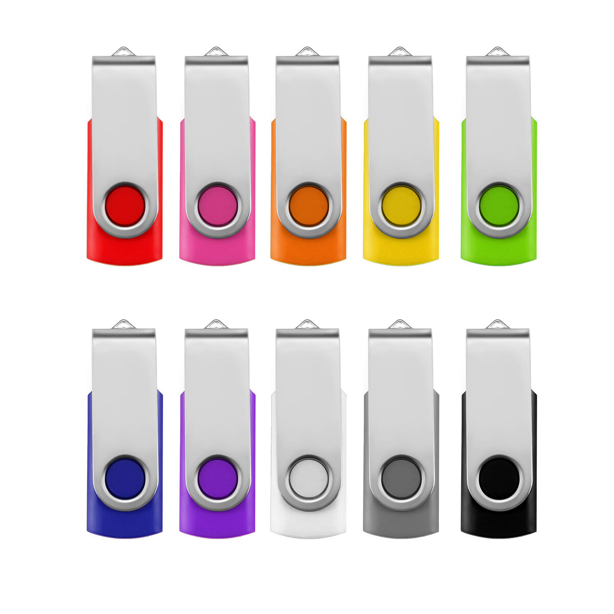 USB 2.0 64MB USB 2.0 Flash Drive Colorful Pendrive 360° Rotation Thumb Drive