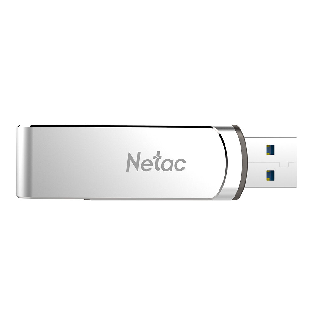 Netac USB 3.0 Flash Drive 360° Rotation Aluminum Alloy USB Disk 32G 64G 128G 256G Portable Thumb Drive for Computer Laptop U