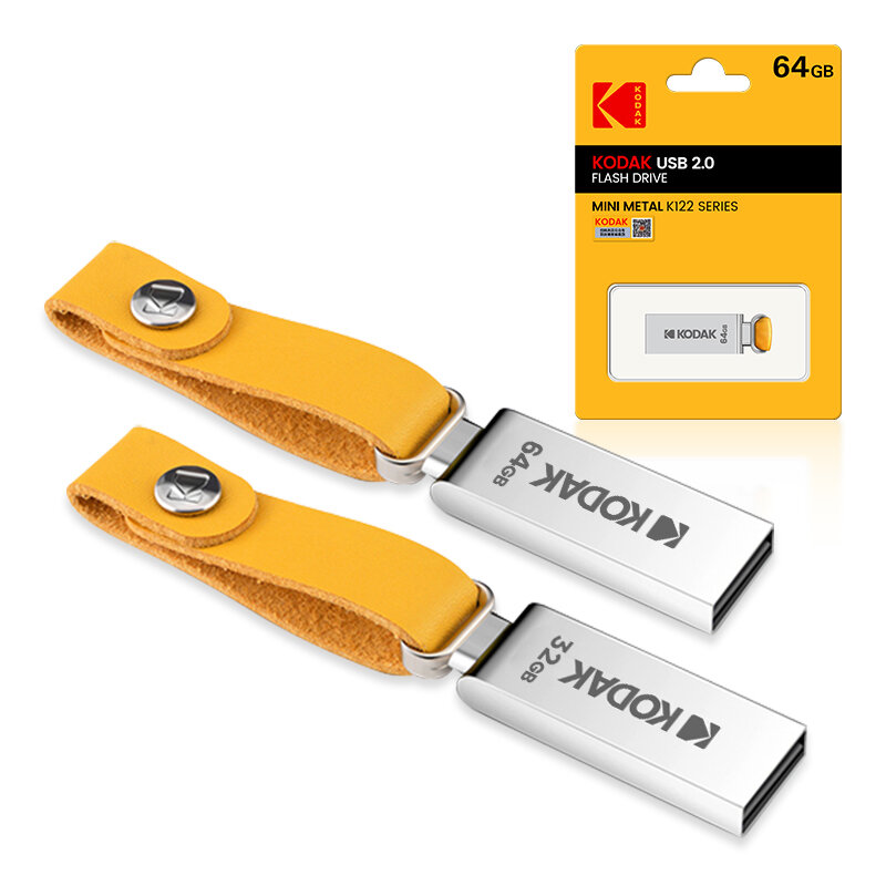 KODAK K122 128GB Metal USB Flash Drive USB2.0 Memory Pendrive Disk U Disk for Phone Computer Laptop Car Speaker