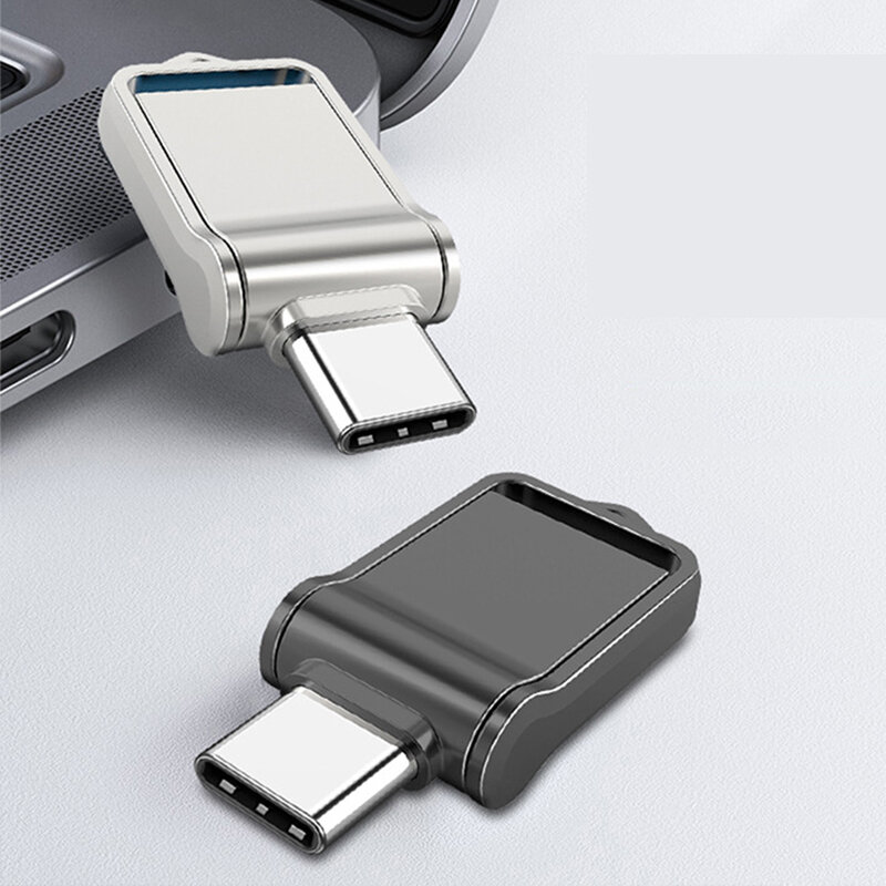 Microdrive 128GB USB Flash Drive Type-C/USB2.0 Dual Interface High Speed Pendrive Portable Memory U Disk for Phone Computer