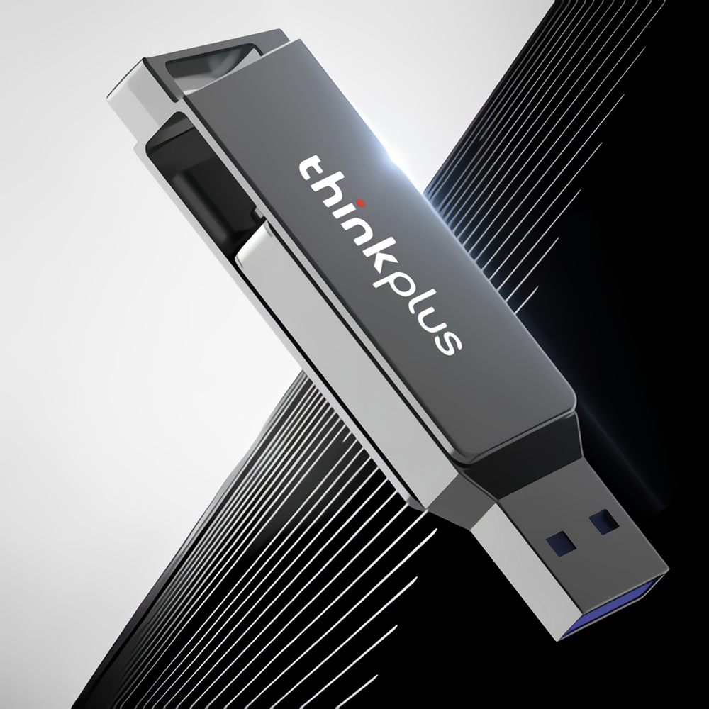 Lenovo Thinkplus MU251 USB3.0 Type-C Flash Drive 64GB 128GB 256GB Dual Interface Pendrive 360° Rotatable USB Memory Disk