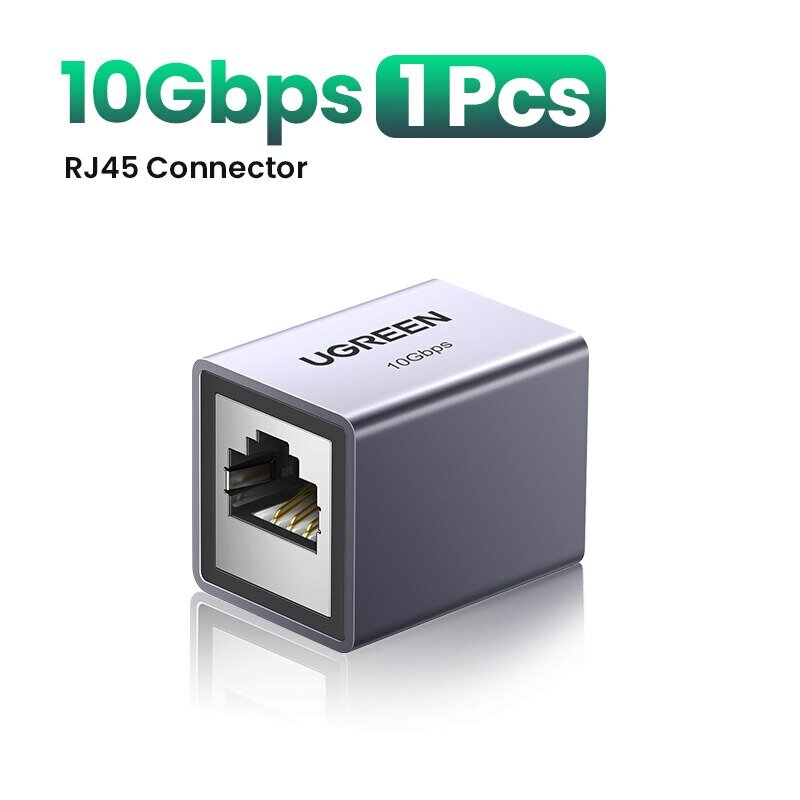 UGREEN RJ45 Connector 10Gbps Network Extender Extension for Cat8 Cat7 Cat6 Ethernet Cable Adapter Gigabit Female to Female