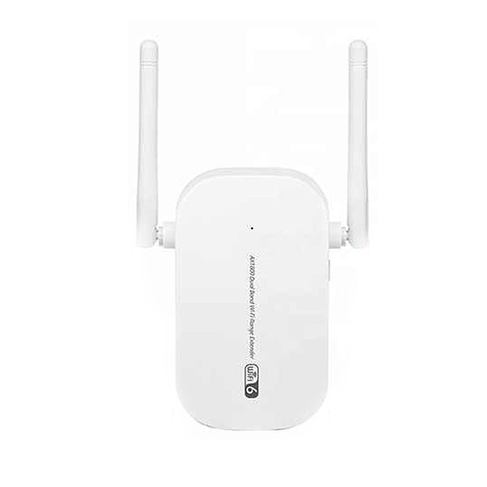 KuWfi AX1801U WiFi6 Repeater 2.4G/5.8G Dual Band 1800Mbps High-Speed WiFi Router Singal Extender Booster with 2 Antenna