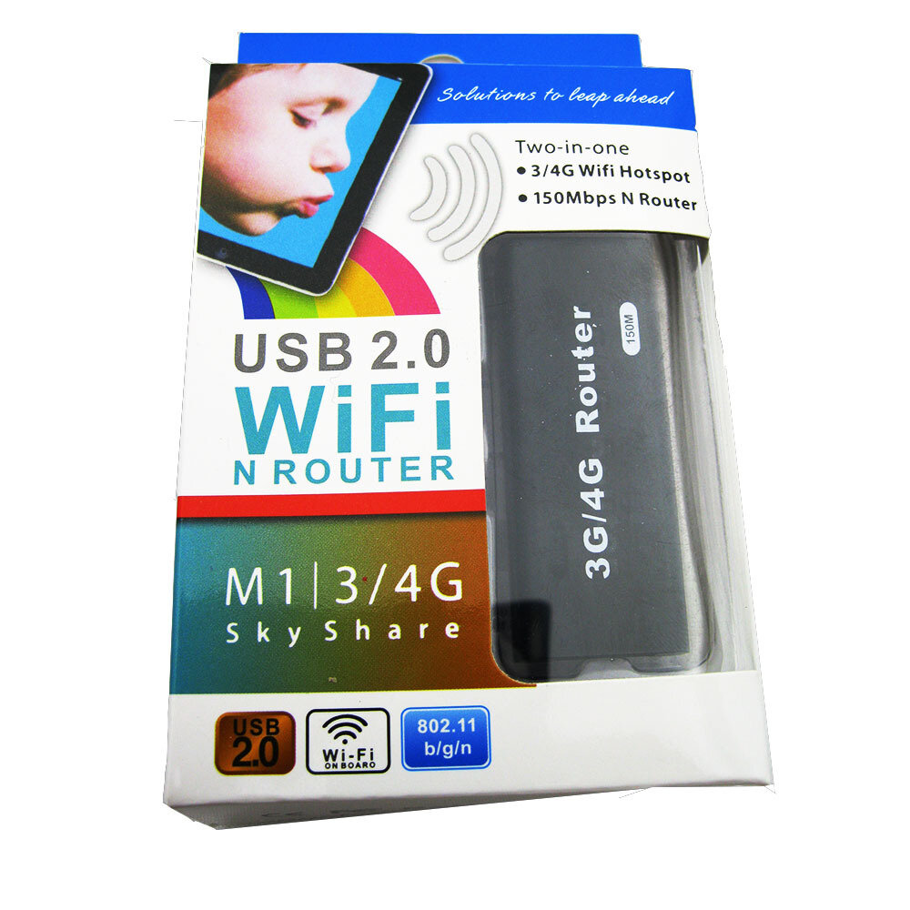 3G/4G Mini USB Wireless Router WiFi WLAN Hotspot AP Client 150Mbps RJ45 Wi-fi Adapter