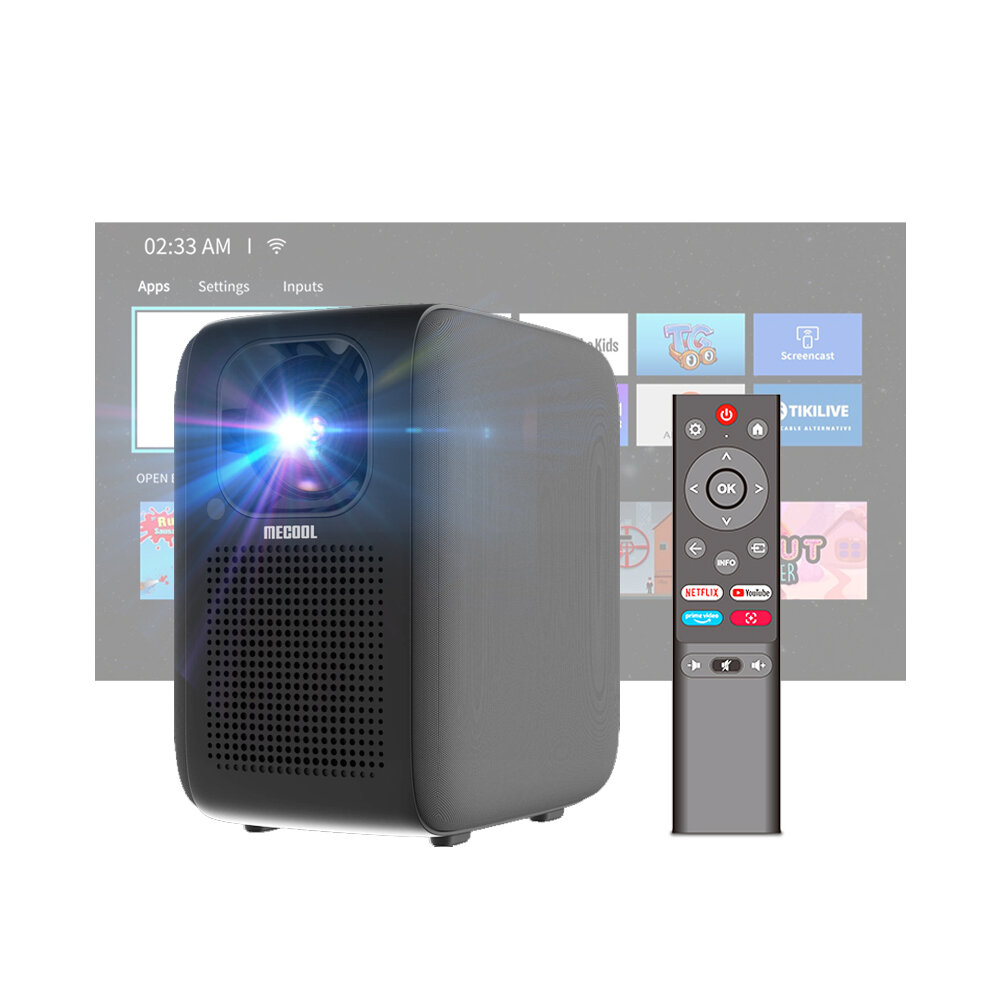 Mecool KP2 SE Projector 1080P Netflix Certified Linux OS 600ANSI Lumens 5G WIFI Electric Focus Home Theater