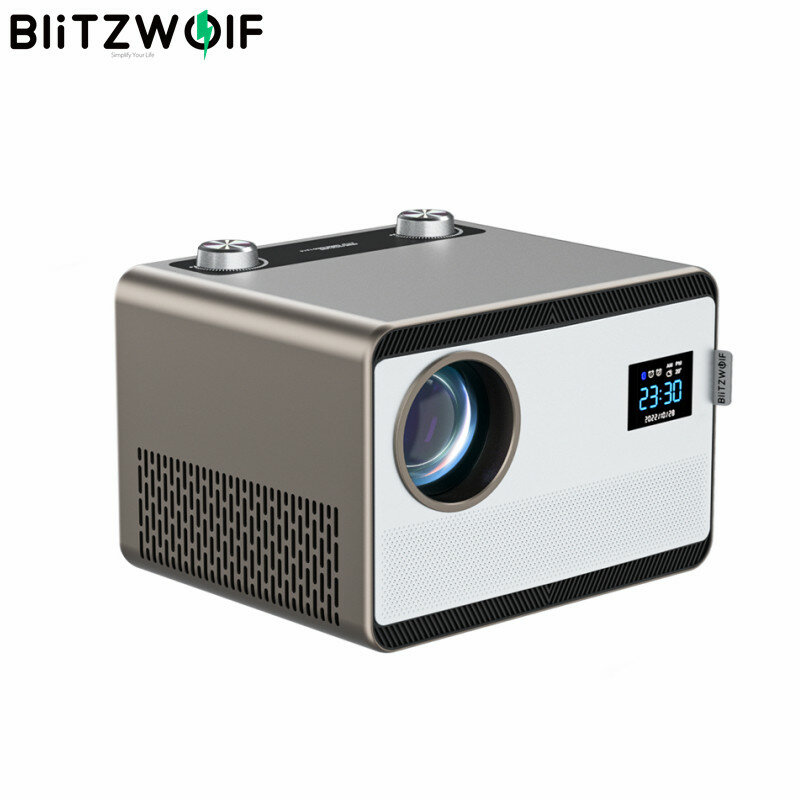 BlitzWolf® BW-V7 Android 4K Projector 850 ANSI Lumens Auto Focus Auto Keystone Correction Native 1080P Android 9.0 OS Blueto