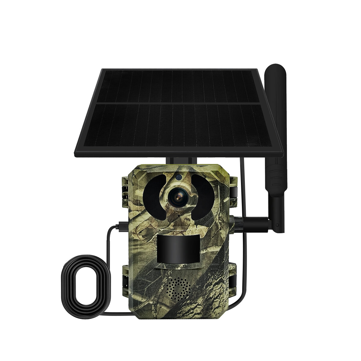 ESCAM QF380 4G 1440P 16MP Hunting Camera Wireless PIR Motion Detection Night Vision Two-way Audio IP66 Solar Powered Wild Animal