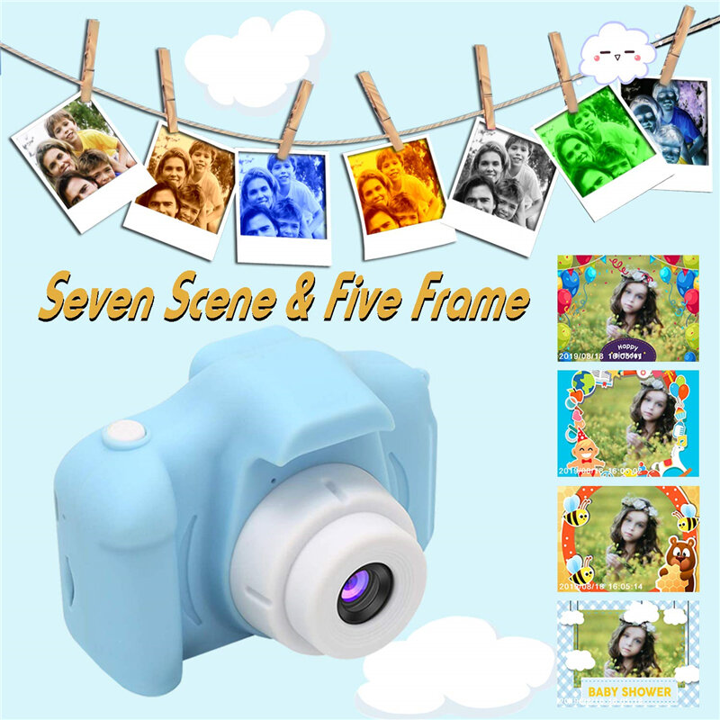 8M 1080P 4X Zoom Mini Digital Camera 2 inch Screen support 32GB TF Card for Kids Baby Cute Camcorder Video Chil