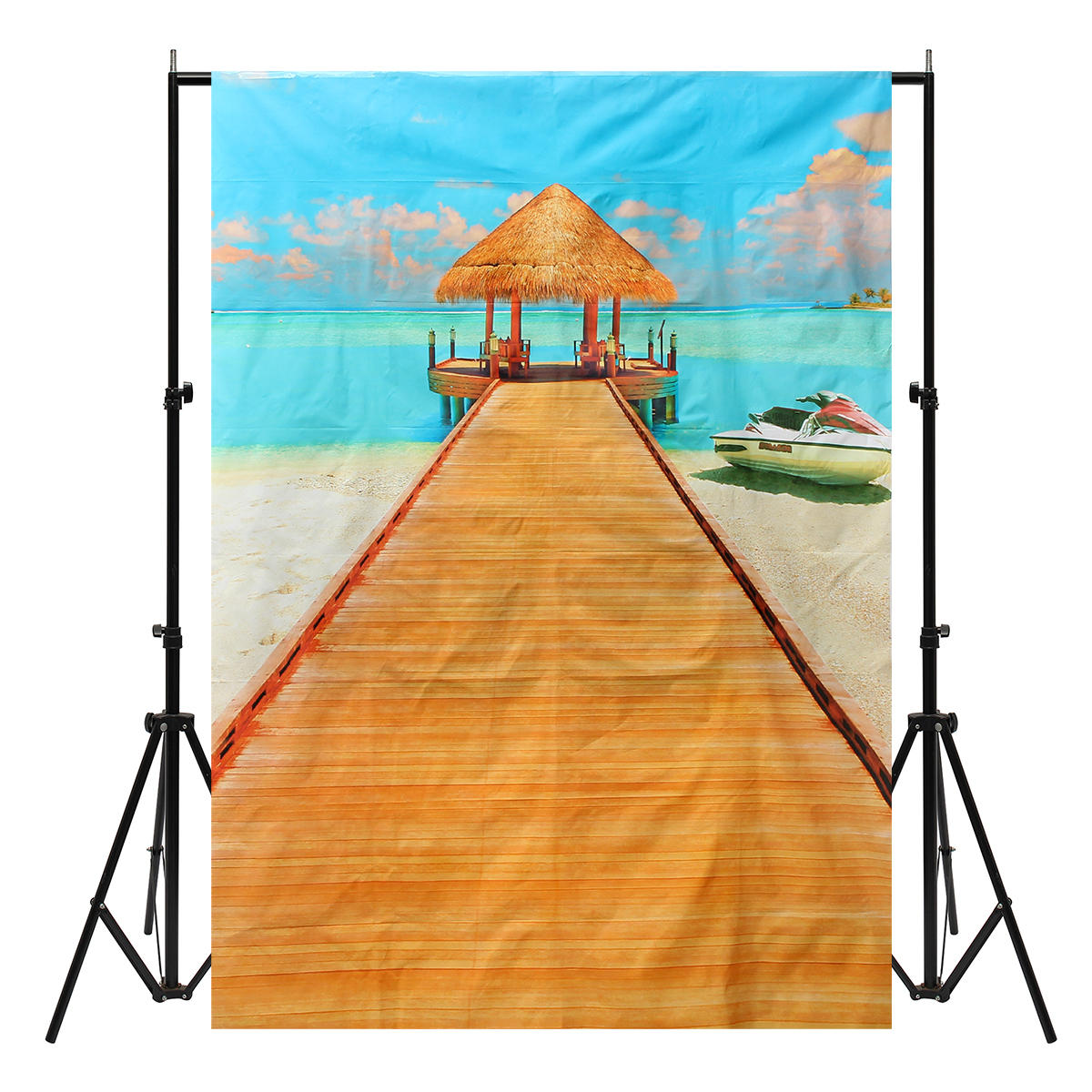 5x7ft Summer Sunshine Beach Vocation Sea Photography Backdrop Studio Prop Background