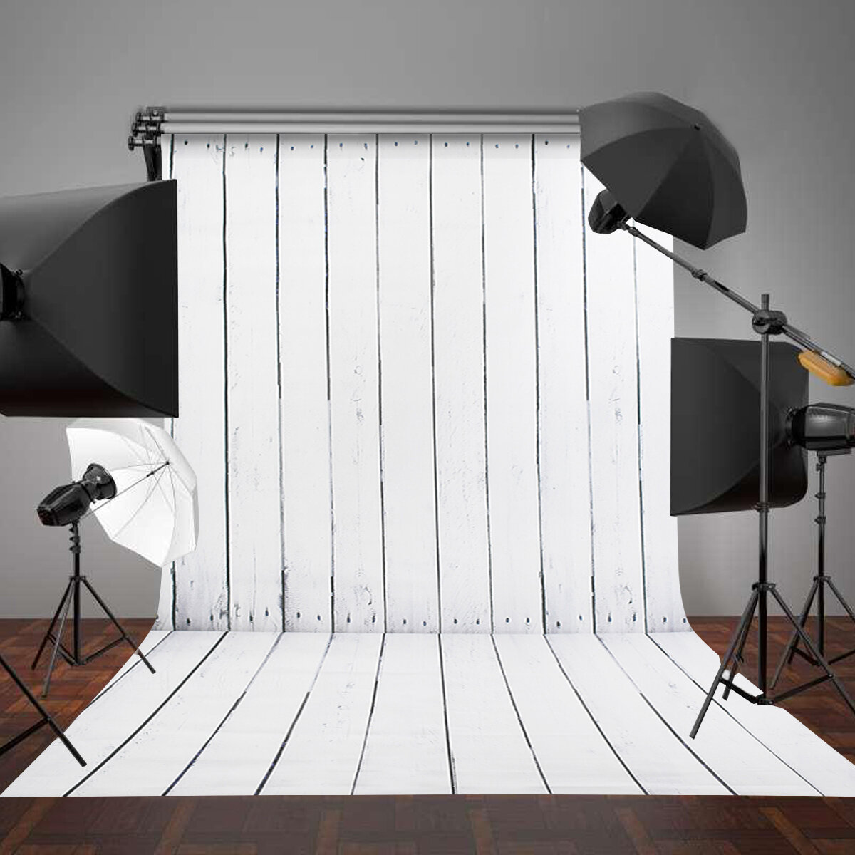 MOHOO 1.5*2.1m White Wood Photography Backdrops Retro Wooden Background Photography Photo Props