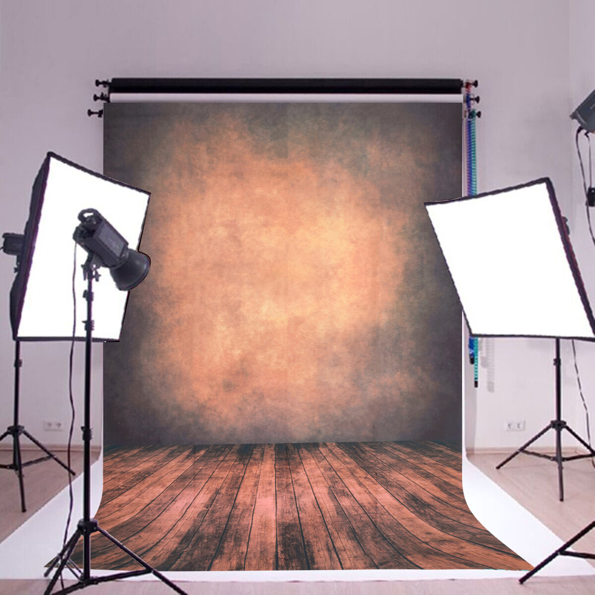 MOHOO 1.5*2.1m Wall Floor Silk Backdrop Retro Vintage Background Photo Props Photography Back Cloth