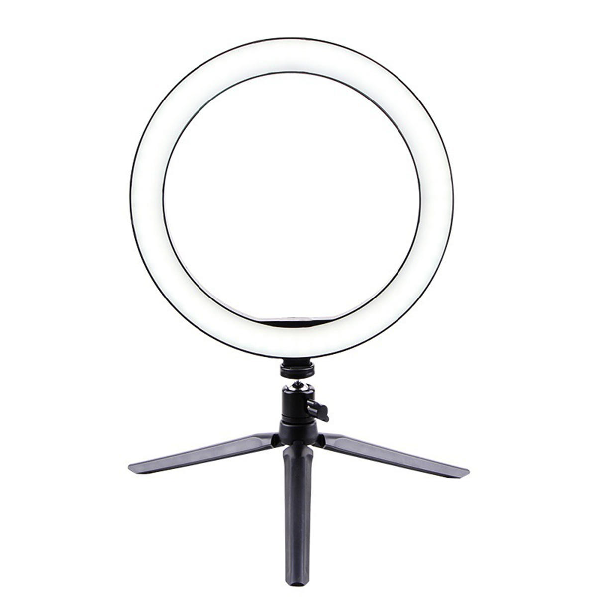 Portable Ring Light LED Makeup Ring Lamp USB Selfie Ring Lamp Phone Holder Tripod Stand Photography Lighting