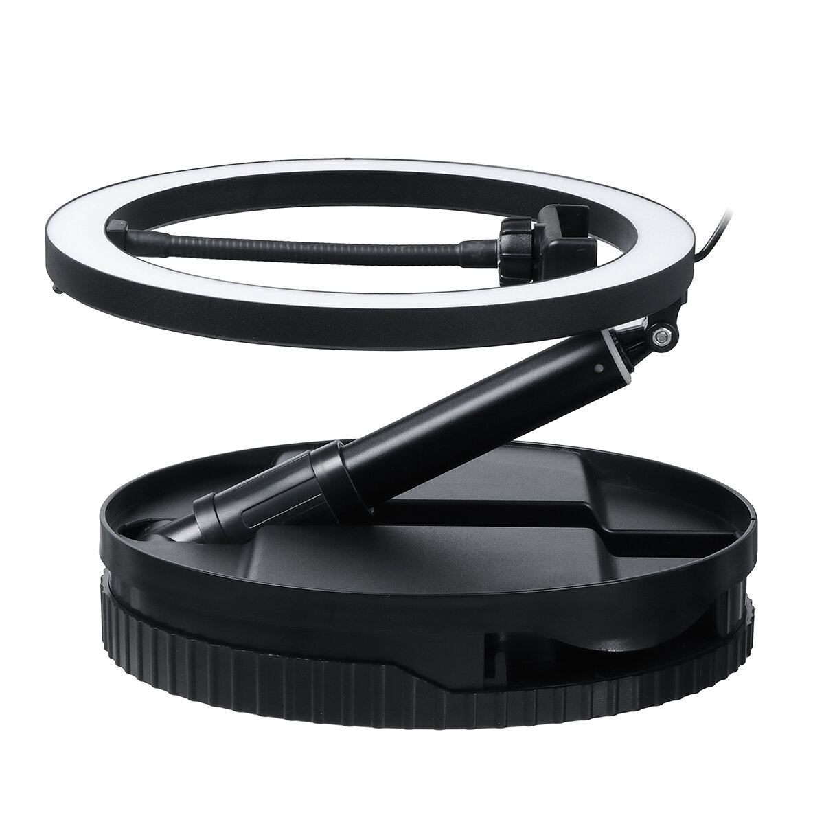 Retractable 10 Inches LED Ring Lamp Live Fill Light Photography Selfie Beauty Light with Bracket