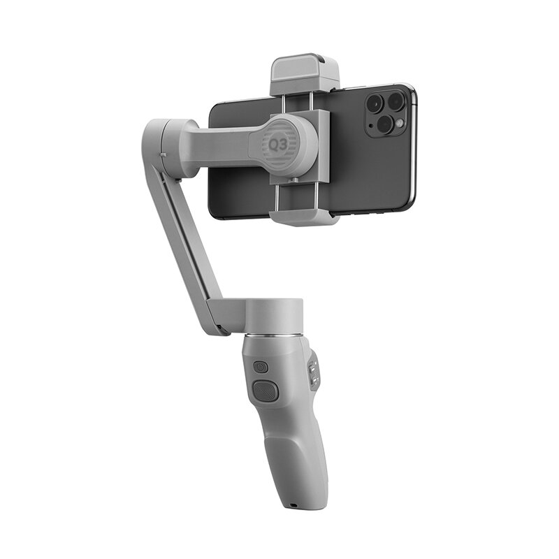 ZHIYUN Smooth Q3 Anti-shake Handheld Gimbal 180° Flip Fill Light Gesture Control AI Beauty Super Wide-angle Zoom Mobile Phon