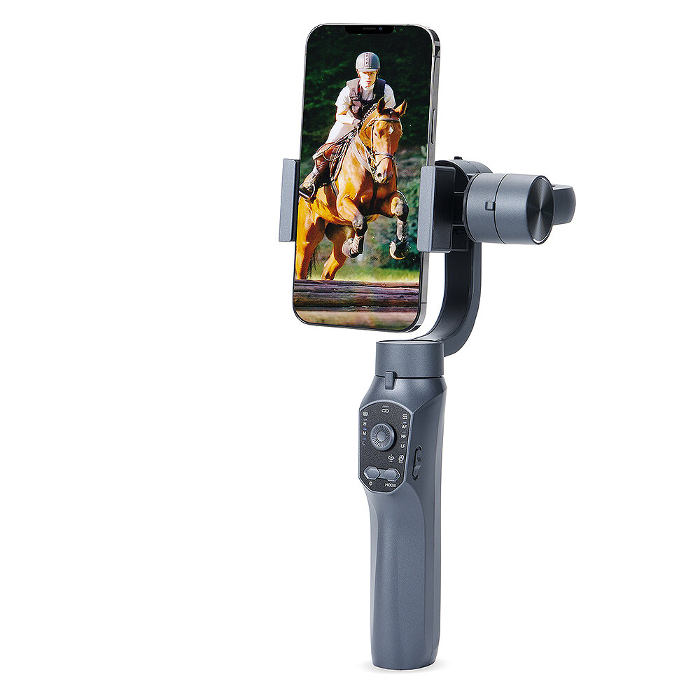 F10 Handheld Mobile Phone Three-axis Gimbal Time-lapse Photography Face Tracking Shortcut Buttons Smart Zoom 4000mAh Support blu