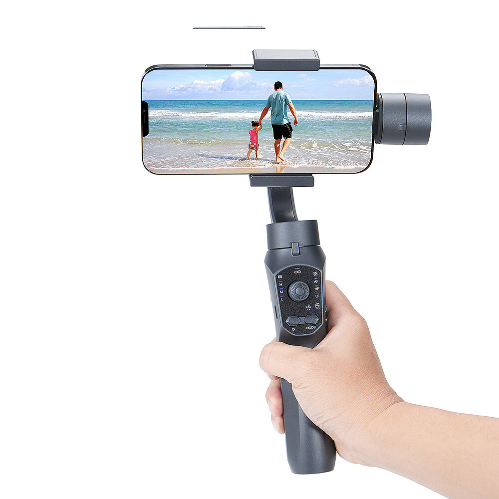 F10 Handheld Mobile Phone Three-axis Gimbal Time-lapse Photography Face Tracking Shortcut Buttons Smart Zoom 4000mAh Support blu