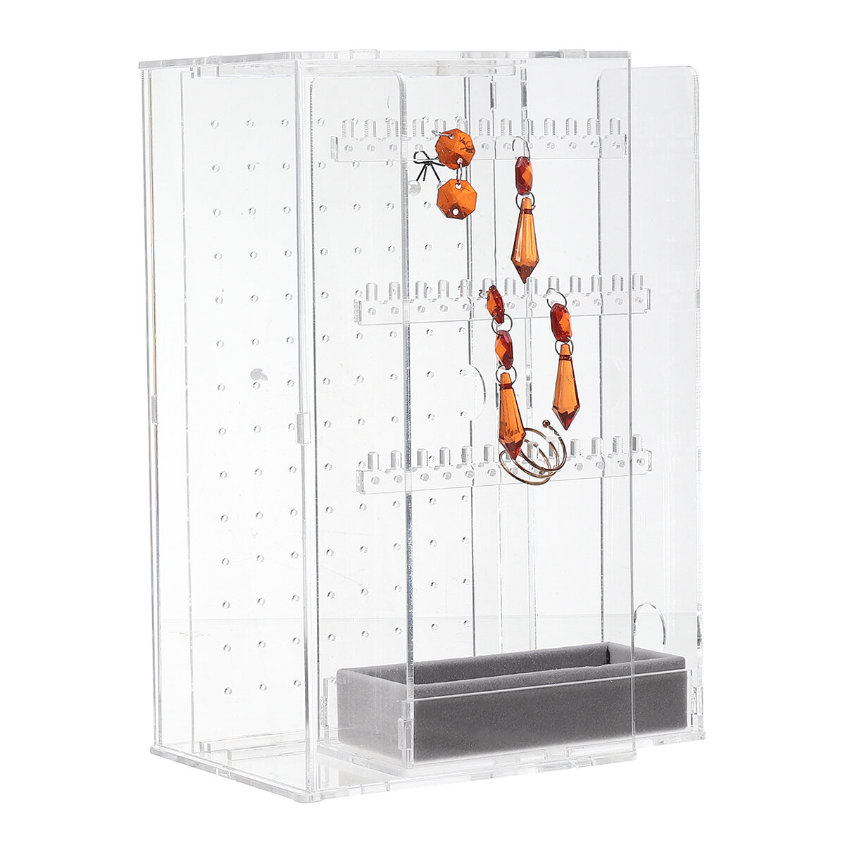 Acrylic Multifunctional Smart Ring Storage Box High-end Jewelry Storage Box Earrings Watch Necklace Display Stand