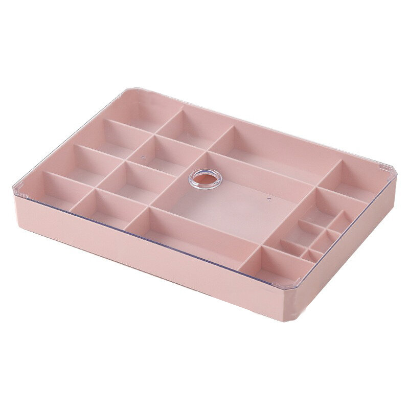 Fashion Multi-cell Jewelry Box Smart Ring Storage Box Plastic Earrings Ring Box C