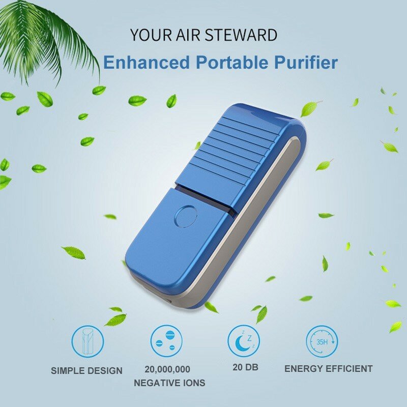 Bakeey USB Portable Wearable Necklace Air Purifier Personal Mini Air Negative Ion Air Freshener