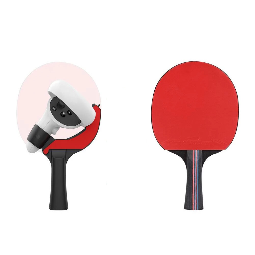 Hibloks Table Tennis Paddle Grip Handle Stick for Oculus Quest 2 Touch Controllers Playing Eleven Table Tennis VR Game