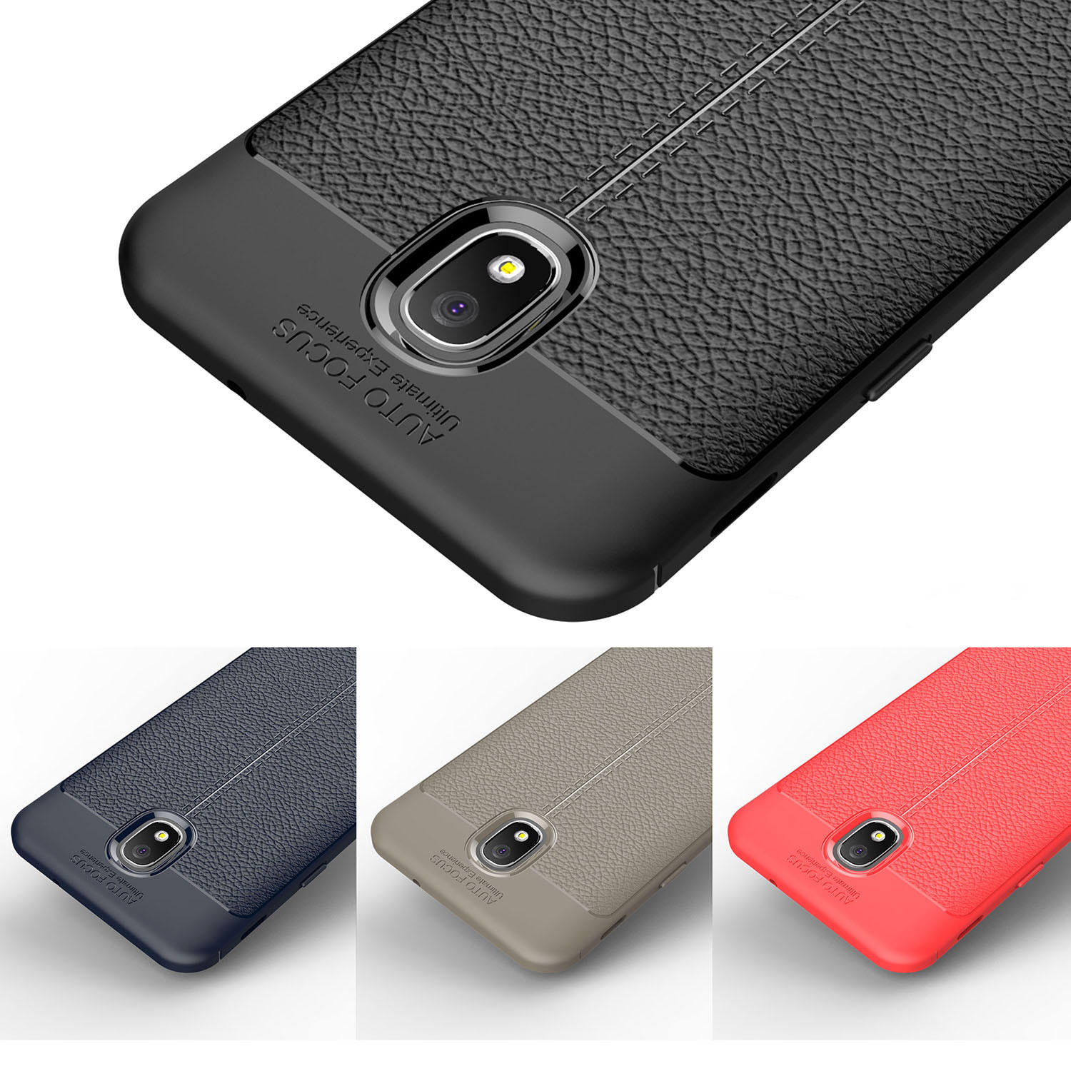 Bakeey Litchi Leather Soft TPU Protective Case for Samsung Galaxy J3 2018 US Version