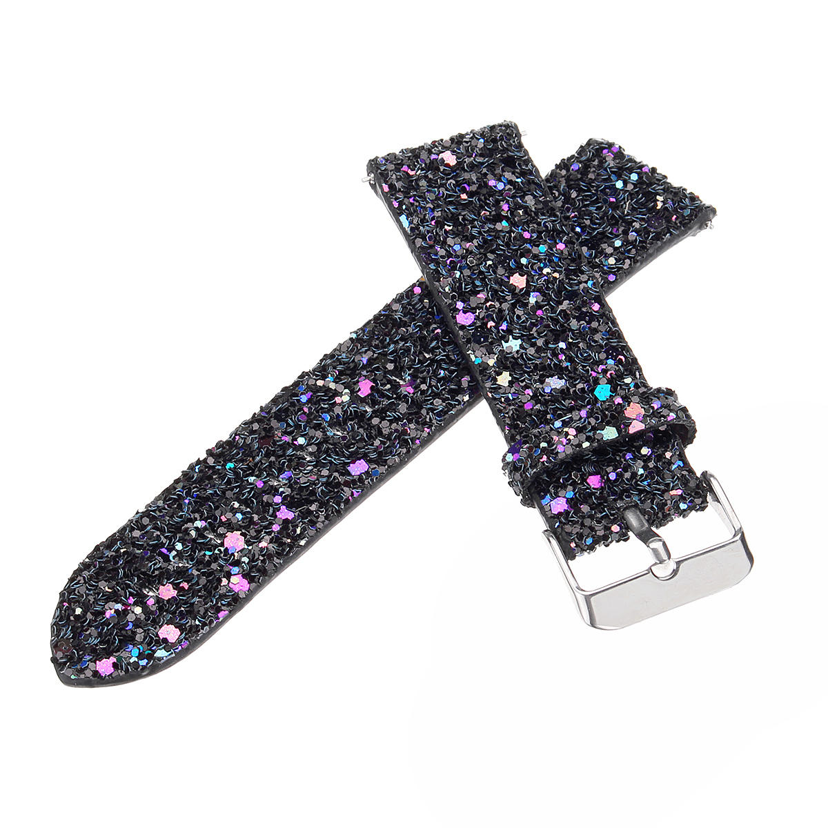 Replacement Bling Glitter Leather Wrist Strap Watch Band For Fitbit Versa COD