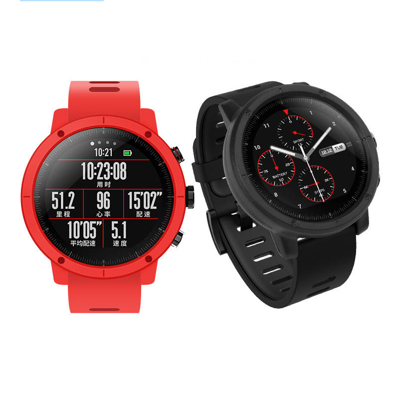 PC Pure Color Watch Case Cover Watch Cover Protector for Xiaomi Amazfit Stratos Smart Watch Non-original