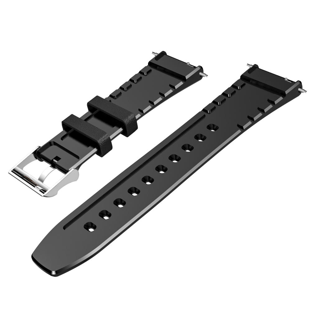 Kospet 24MM Head Layer Cowhide Silicone Watch Band Strap for Smart Watch Kospet Prime Optimus Pro Optimus Hope Brave Lite