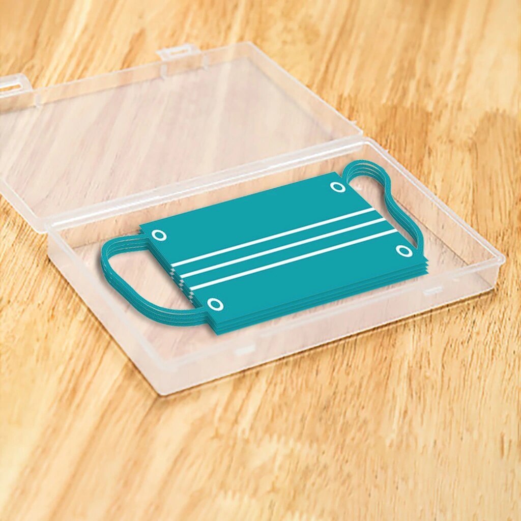 Bakeey Transparent Disposable Face Mask Maintenance Tool Storage Box Small Items Watch Box Container Case