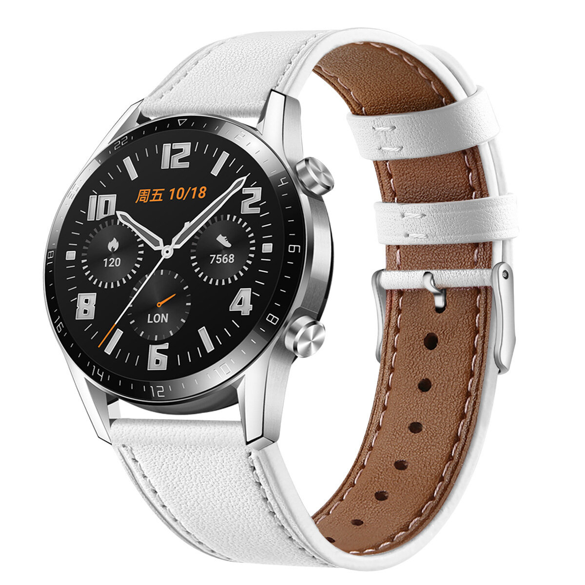 Bakeey 22mm Replacement Strap Genuine Leather Smart Watch Band For Huawei WATCH GT/GT2 46MM