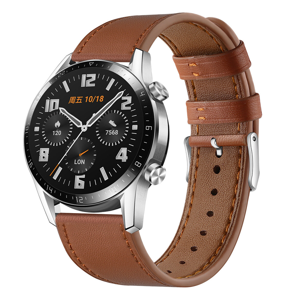 Bakeey 22mm Replacement Strap Genuine Leather Smart Watch Band For Huawei WATCH GT/GT2 46MM