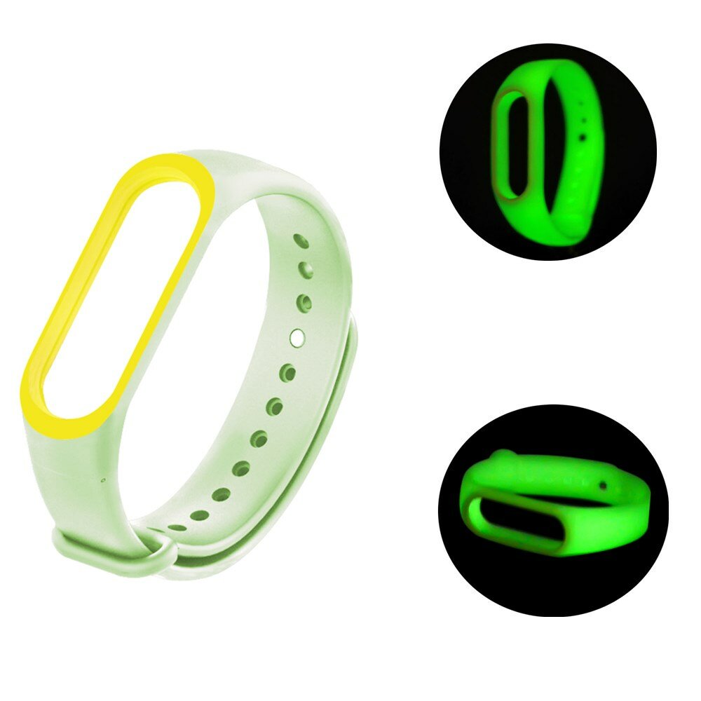 Bakeey Two-color Luminous Smart Watch Band Replacement Strap For Xiaomi Mi Band 5 Non-original