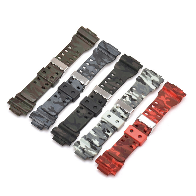 Bakeey H Type Camouflage Watch Band for Casio GA-110/100/120/GD-120/110 COD