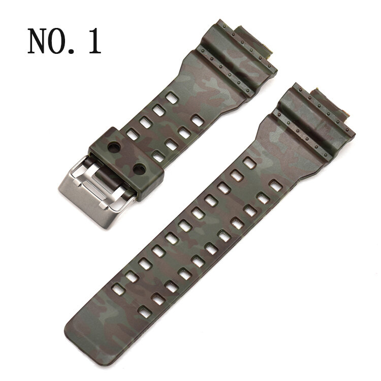 Bakeey H Type Camouflage Watch Band for Casio GA-110/100/120/GD-120/110 COD