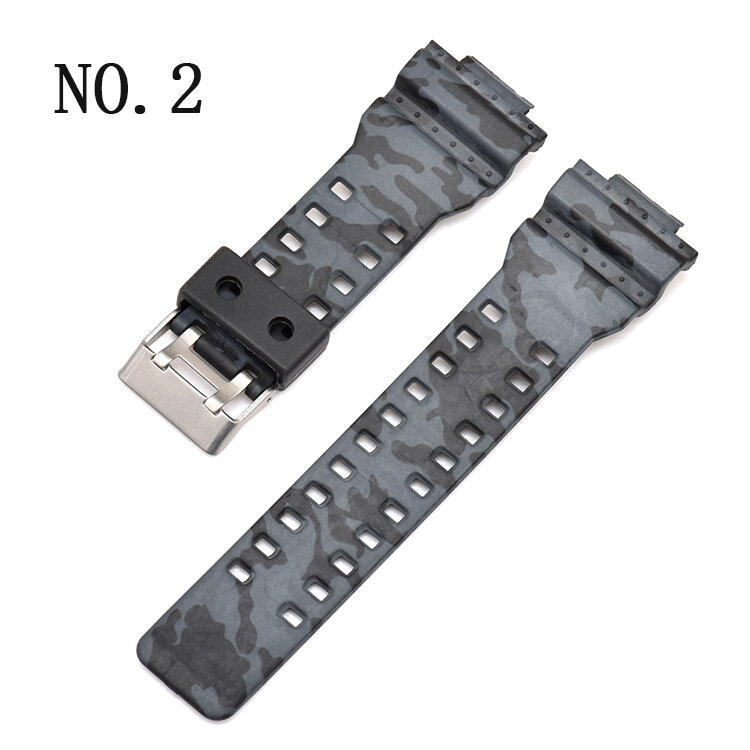 Bakeey H Type Camouflage Watch Band for Casio GA-110/100/120/GD-120/110 COD