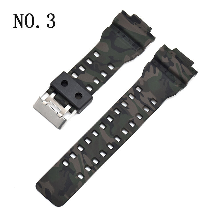 Bakeey H Type Camouflage Watch Band for Casio GA-110/100/120/GD-120/110 COD