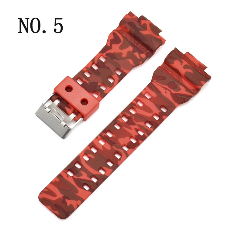 Bakeey H Type Camouflage Watch Band for Casio GA-110/100/120/GD-120/110 COD