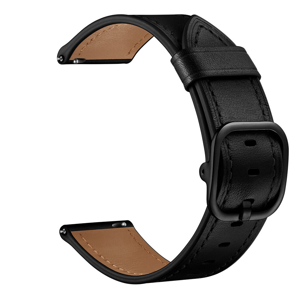 Bakeey 22mm First Layer Genuine Leather Replacement Strap Smart Watch Band for Huawei Watch GT1/2/2e 46MM