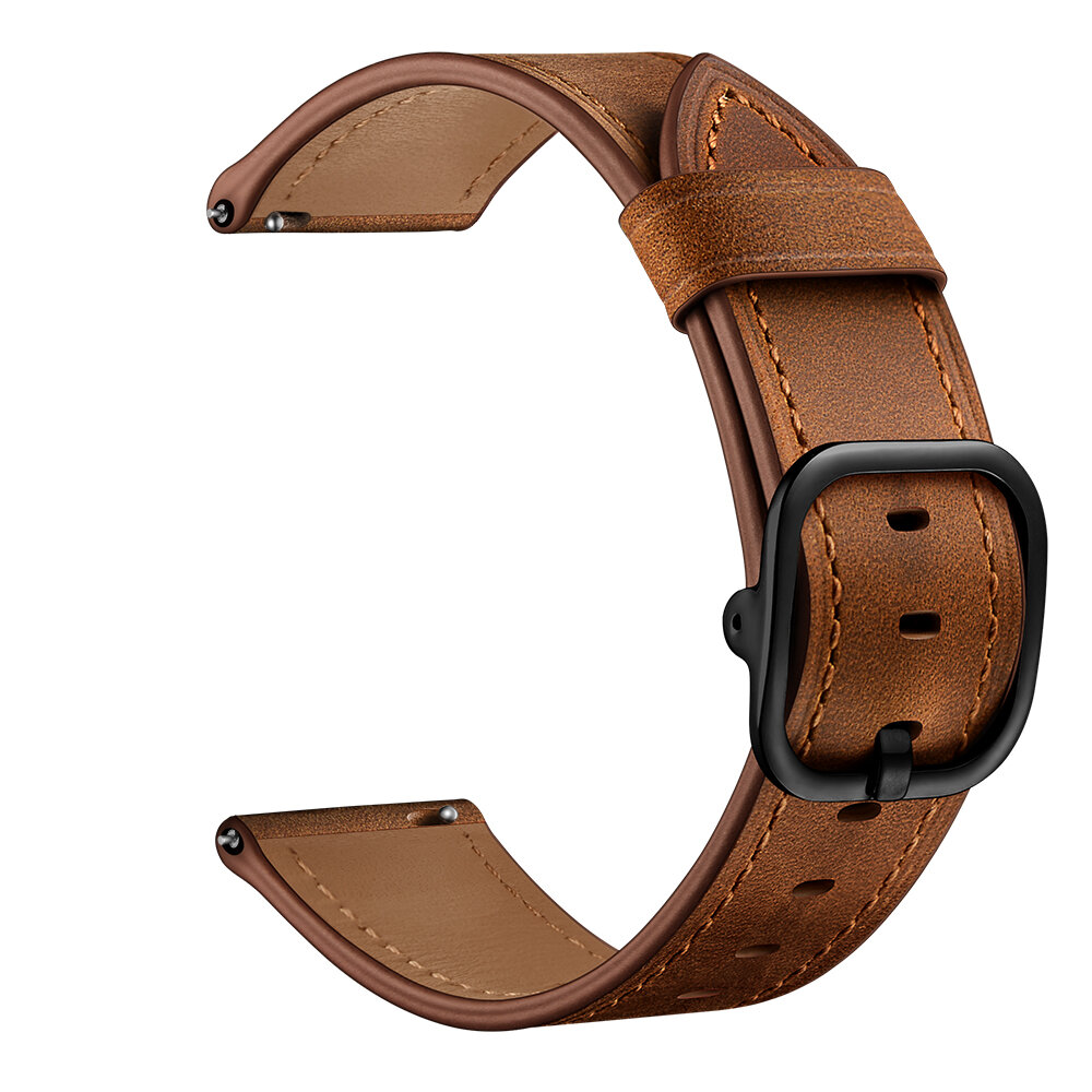 Bakeey 22mm First Layer Genuine Leather Replacement Strap Smart Watch Band for Huawei Watch GT1/2/2e 46MM