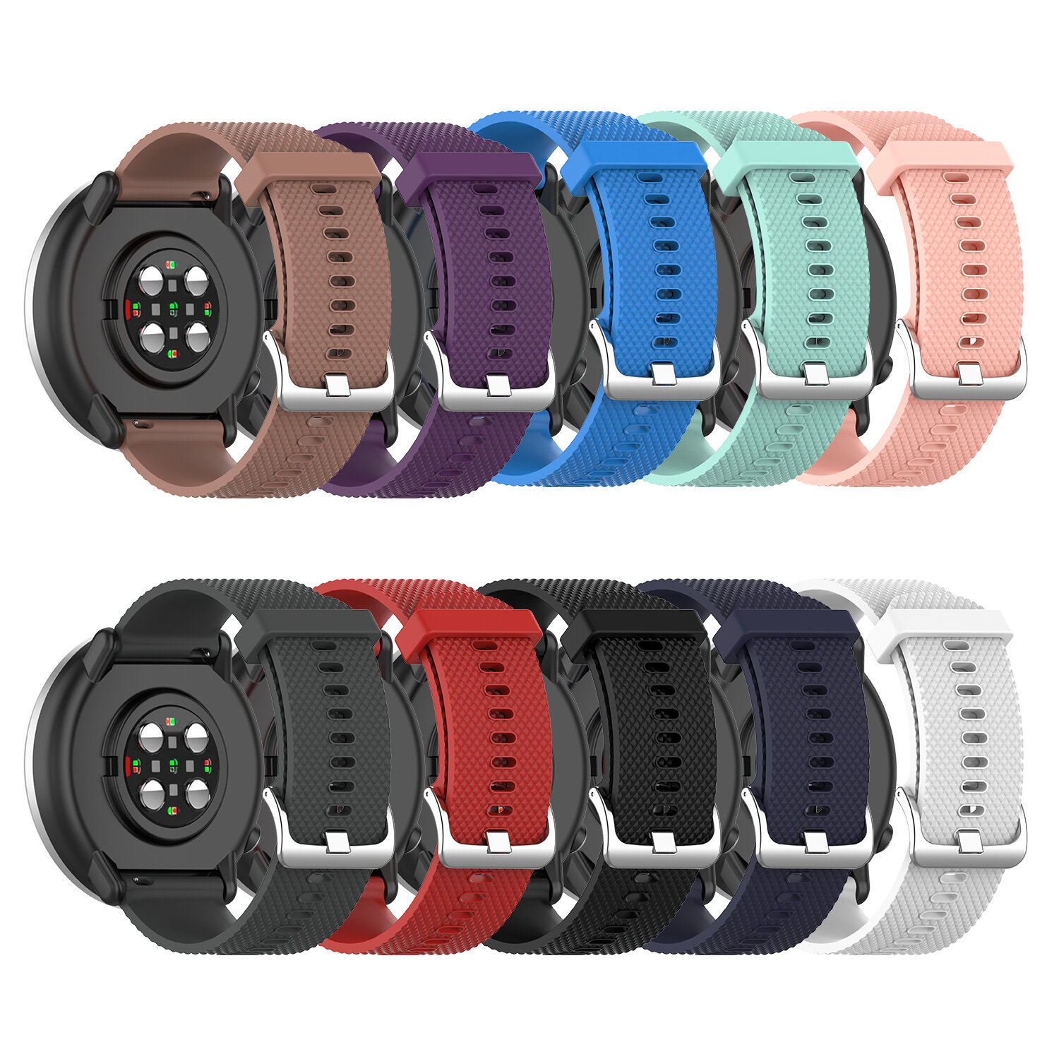 Bakeey 20mm Silicone Texture Multi-color Replacement Strap Smart Watch Band For POLAR Ignite